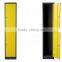 Orange Color KD wardrobe single 2 door gym metal locker