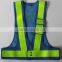 Word printed construction led reflective vest garment sanitation reflective blue safety vest