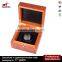 Luxury high gloss solid Wood stripe Watch Box watches display case organiser