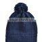 Bluetooth Beanie w/ Cable Knit Wireless Heaphones Mic Handsfree (Black)