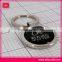 Cheap round custom metal blank keychain for wholesale