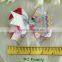 High quality 4" glitter chevron printed ribbon hair bow
