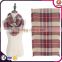 wholesale fashion hot-selling winter circle scarves tartan warm loop scarf plaid scarf pashmina with 6 colors