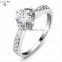 CZ Sterling Silver Cubic Zirconia Wedding Ring Set Wholesale Wedding Jewelry