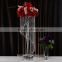 wholesale custom made size tall crystal wedding flower stand centerpieces