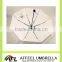 21''x8k white advertising umbrella with logo