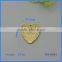 Zinc alloy decorative label for purse the heart shape metel label for bags wholesale