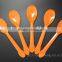 Disposable colorful PS plastic tableware plastic spoon,ice cream spoon