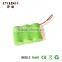ni-cd 2/3aaa 170mah rechargeable battery nicd 6v 170mah rechargeable battery
