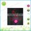 Color glass ball with butterfly solar garden metal stake light