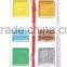 Watercolor paints set with plastic palette and a brush