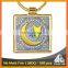 Best selling fancy digital printing Middle East muslim metal custom keychain