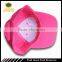 Hot pink color 3D embroidery cap