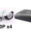 HD 720P/1080P 4CH NVR Weatherproof Outdoor 24Pcs IR Bullet 4 pcs Outdoor CCTV kit