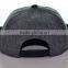 blank wool snapback with leather brim