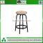 Bronze Finish Half Circle Back Adjustable Metal Swivel Counter Height Bar Stools