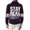 Men's fashion Slim letters printed Turn-down collar cotton jacket veste homme baseball jacket