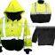 Hi Vis Workwear Fleece Liner Detatchable Sleeves and Hood Class 3 Safety Workwear
