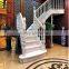 Interior Use Cherry Wood Double Stairs Design