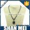 factory price custom logo black hematite stone necklace