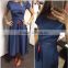 2016 new summer vintage blue dot women dresses DME-6045