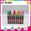 8 Pack Fluorescent colors Anti-wipe Marker pens with custom logo And Reversible 6mm Tip for Glass, Window