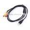 1.5m Male to Male USB 2.0 To 3 RCA Audio Video AV Adapter Cable Cord