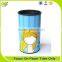 high quality food paper tube with tin cap