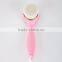 2016 New Arrivals New Long Handle Manual Soft Facial Deep Cleansing Brush Cleanser Brtush with Sling