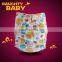 Reusable One Size fits all snap MINKY Baby Cloth Diaper