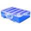 12.8 * 10 * 3.7cm Double Sided Transparent Visible Plastic Fishing Explosion Hook Set Box 10 Compartments