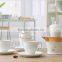 Good Quality Creative Customized Pure Color Bone China Ceramics Tea Set
