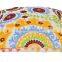 Suzani Embroidered Cushion Cover Indian Pom Pom Lace Pillows Boho Ethnic Vintage Shams Throw