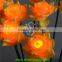 12V lighted rose artificial led flower light for indoor outdoor decoration