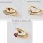 Sun & Star Dual Ring Golden Statement Ring Adjustable Ring 24K Gold Plated over Sterling Silver bezel Ring