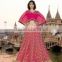 Concinnonous Hot Pink Jacquard Lehenga Choli/Online shopping for Indian lengha choli