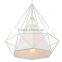 Manufacturer's metal pendant light diamond shape pendant lamp