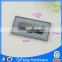 Fashion embossing rectangle metal name plate with black Q-2206