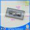 Fashion embossing rectangle metal name plate with black Q-2206