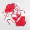 Korean Style Children Swimwear Lovely Baby Girl Three Piece Outfits Girls Chiffon Bikini