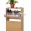 White Wooden Shoe Storage Cabinet with 2 Racks