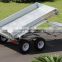2016 Australia Hot Sales!!!10x5ft Hot Dipped Galvanized Hydraulic Heavy Duty Farm Used Tandem Trailer