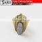 Plastic mesh fishing cage feeder with terminal swivel snap