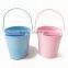 colored metal pail, colored tin pail for paint