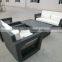 Outdoor garden plastic wicker sofa durable Synthetic rattan furniture
