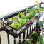 European style wrought iron balcony designs hanging flower basket