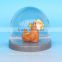 Custom Super Cute Bear Platice Snow Globe For Kids