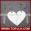 Hot selling sublimation couple lovers' MDF half heart keychain