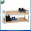 Natural Cheap Unfinished Wooden Shoerack