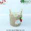 Nice Design With Jute Cover and Felt Strawberry Non Woven Fabric Basket for Flowers